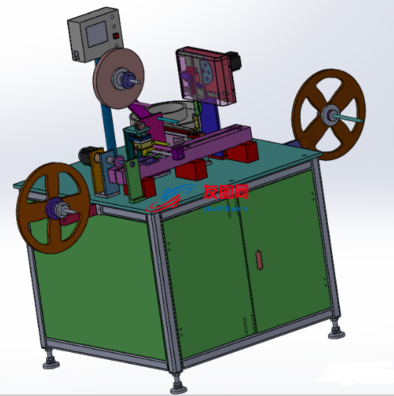 编带机机械手快速编带包装3D图纸 Solidworks设计