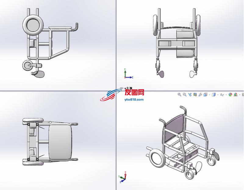 电动轮椅模型