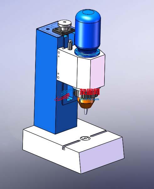 9T液压台式铆接机旋铆机-solidworks
