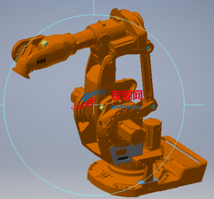 ABB六轴机器人造型3D图纸 INVENTOR设计