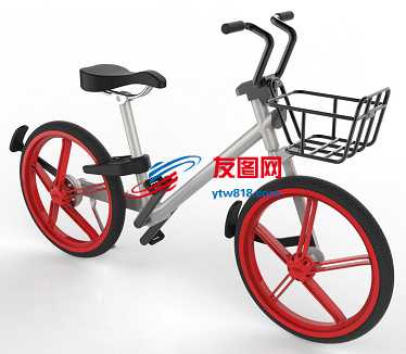 共享单车摩拜自行车模型3D图纸 Solidworks设计 附STEP