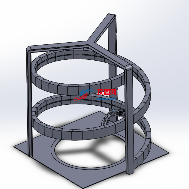 3D空间加工机床设备设计模型