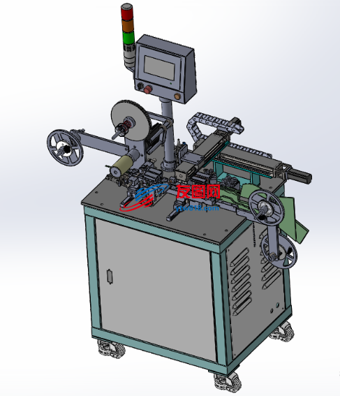 贴片元件高温测试包装机3D数模图纸 Solidworks设计