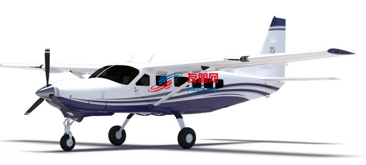Caravan 675塞斯纳喷气公务机私人飞机模型3D图纸 Solidworks设计