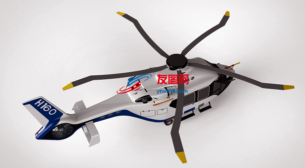 空客 H160空中客车直升机模型图纸 Solidworks设计