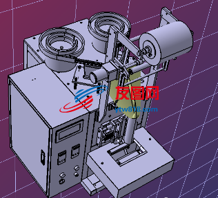 双振盘送料螺丝包装机3D模型图纸 STP格式
