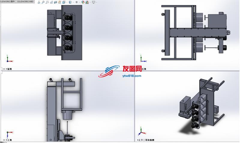 CNC雕刻机设计模型图