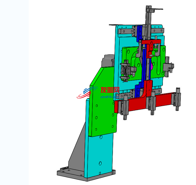 工位凸轮机械手机构3D图纸 Solidworks设计 附STP
