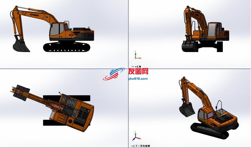 R300挖掘机设计模型