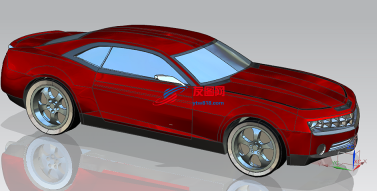 cc雪佛兰轿车外形3D图纸 UG设计