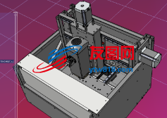 CNC Router数控雕刻机3D数模图纸 STEP格式