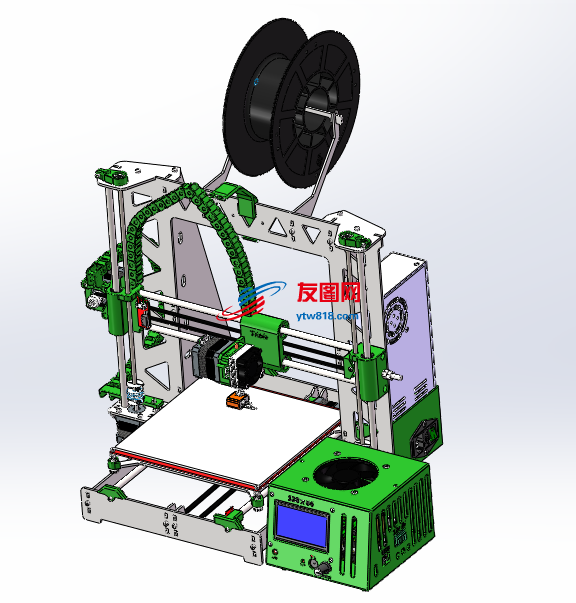 3D打印机设计模型设计套图
