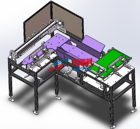 OVER PACKER自动包装机3D图纸 Solidworks设计