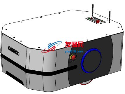 欧姆龙AGV移动机器人LD-250三维图纸 STEP格式
