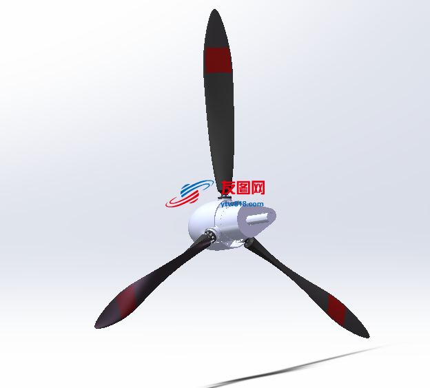 飞机螺旋桨三维模型