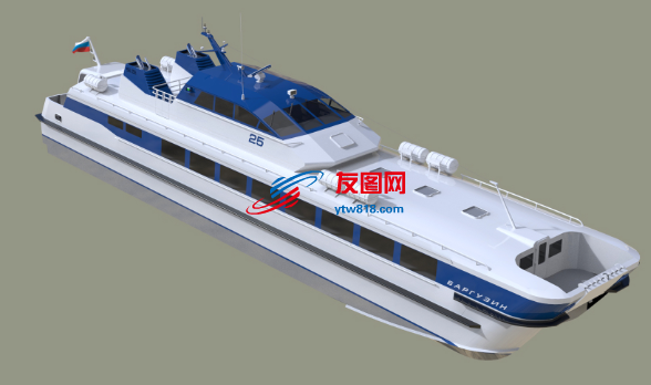 气垫客船模型3D图纸 RHINO设计 附STP