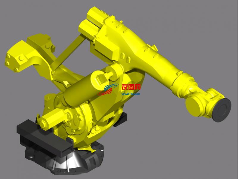 发那科工业机器人外壳模型3D图纸 stp格式