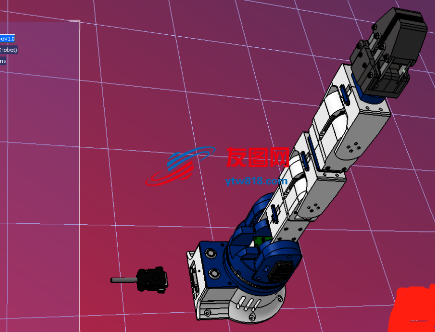 五自由度机械臂机器人3D数模图纸 STP格式