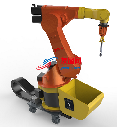 kuka工业机器人(型号不详)外壳模型3D图纸 solidworks2014设计