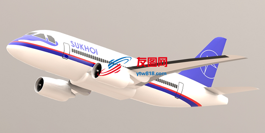 su100飞机客机3D数模图纸 Solidworks设计