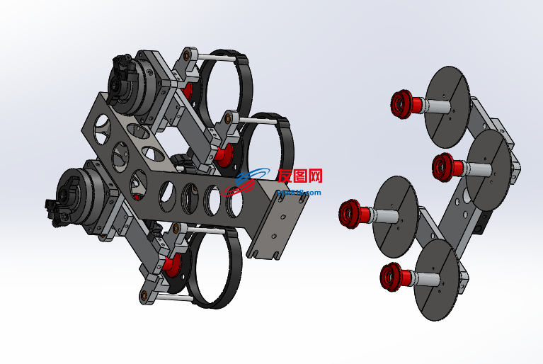 机器人的吸盘（机械结构）三维套图