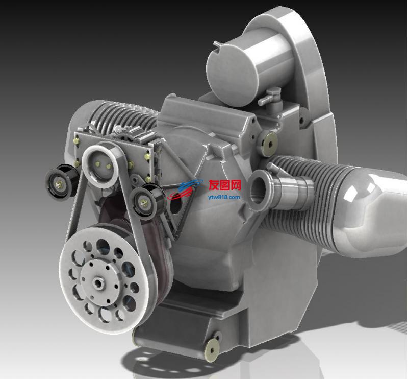 Motor BMW发动机简易模型3D图纸 Solidworks设计