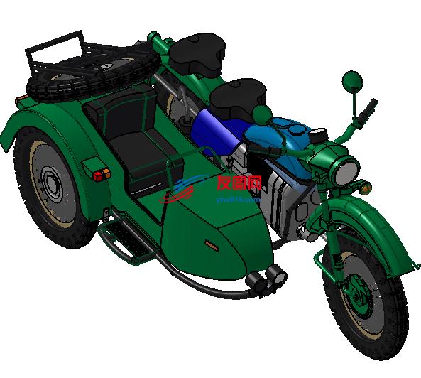 摩托车CATIA模型