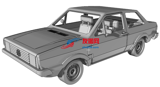 Voyage 1982轿车模型3D图纸 STP格式