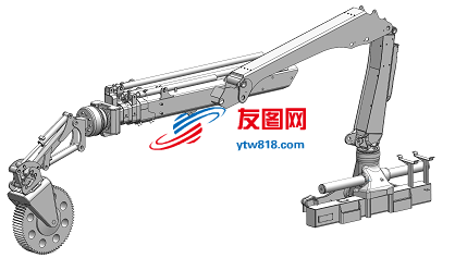 大型工程机械伸缩臂结构3D图纸 Solidworks设计