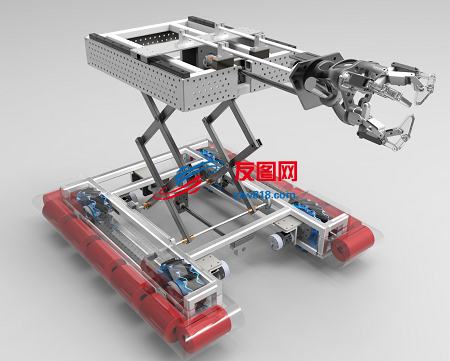 物流机器人车3D图纸 IGS格式