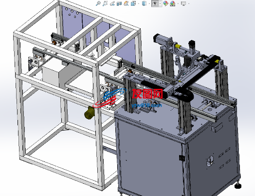 刷锡粒-注胶机（刷锡点胶机一体机）3D图纸 Solidworks设计