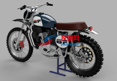 摩托车3D图纸 STEP格式