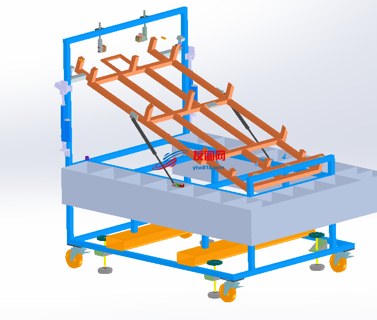 升降式液压推车设计模型