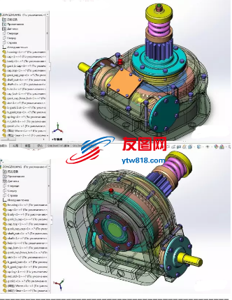 安全离合器+蜗轮组合3D模型图纸 SolidWorks设计