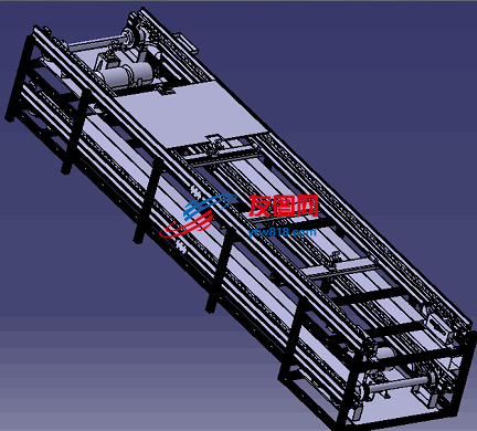 KJ线体（倍速链输送机）模型3D图纸 CATIA设计 附STEP