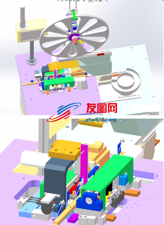 SMD全自动载带包装机3D数模图纸 Solidworks设计