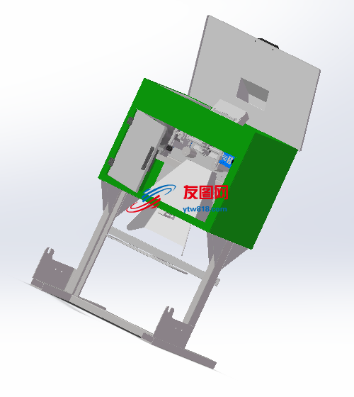 自动包装切纸机设计模型成套图