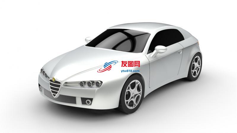 阿尔法罗密欧Brera汽车3D图纸