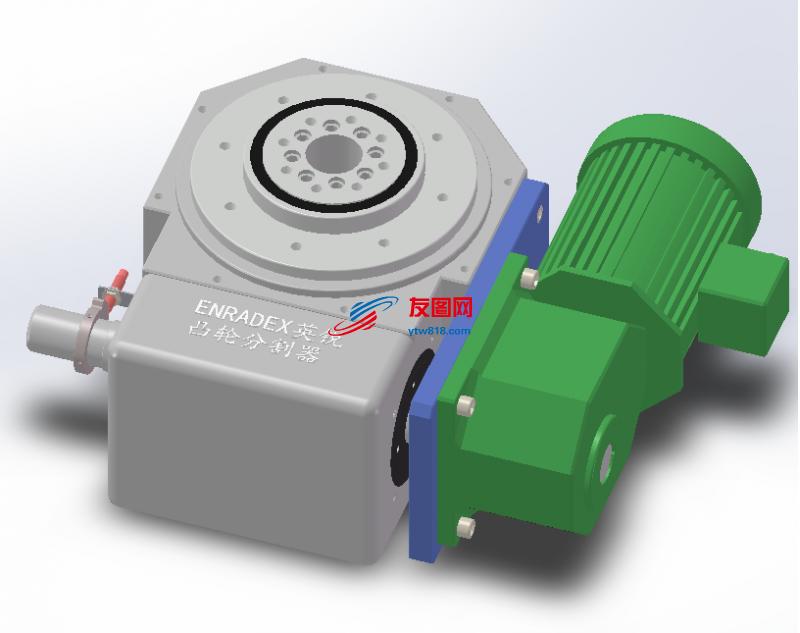 ER-RU180DT英锐凸轮分割器配电机全套3D图档