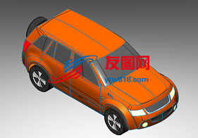 轿车外壳造型3D图纸 Solidworks设计
