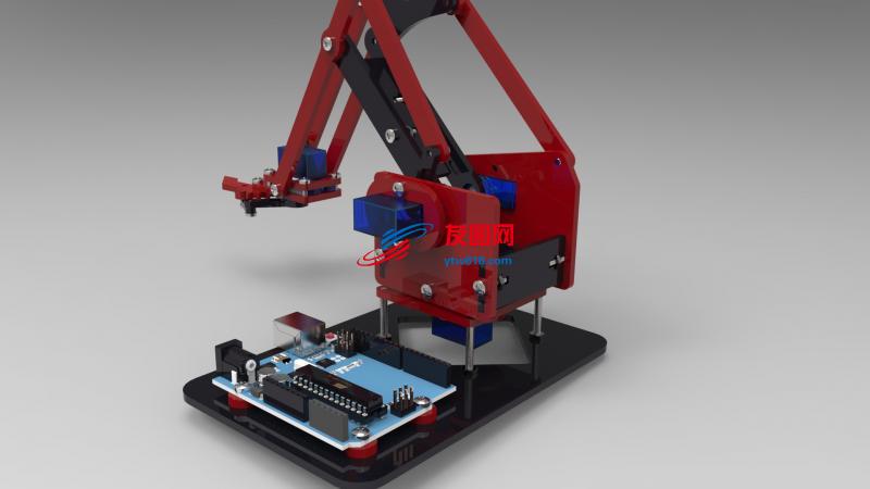arduino机器人机械手设计SW