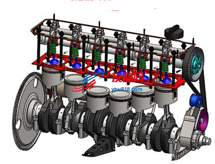 宝马汽车发动机模型3D图纸 x_t step格式