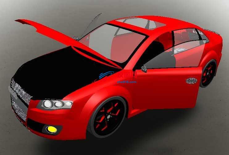 奥迪RS4汽车模型SW