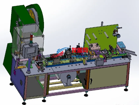 冲片刀自动化包装机3D图纸 Solidworks设计