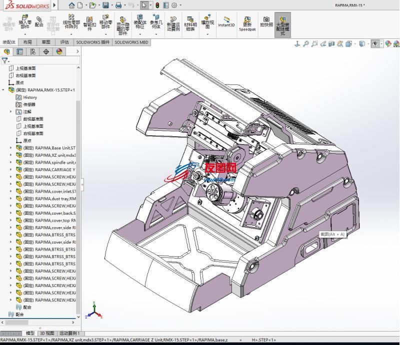 五轴数控加工 雕刻机 CNC DIY 机械设计图纸资料 3D模型