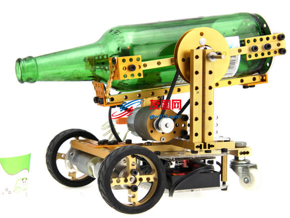 倒酒机器人玩具小车模型3D图纸 STEP格式