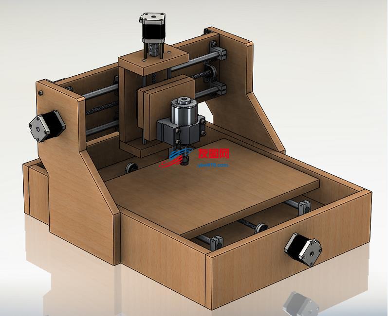 自制桌面小机床3D数模图纸 Solidworks设计