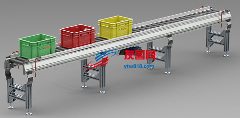 roller-conveyor滚筒输送机3D图纸 STP格式