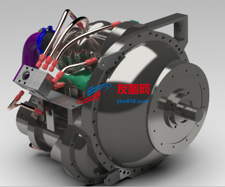 工业压缩机3D数模图纸 UG设计