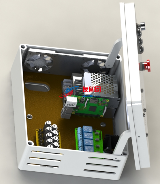 家庭电控箱电柜模型3D图纸 Solidworks设计